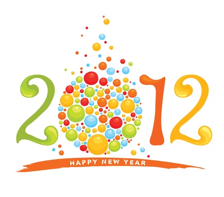 New year's background - 2012 のイラスト素材