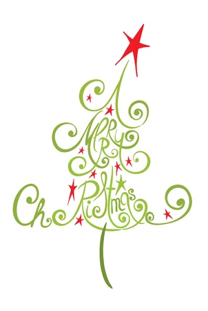 Abstract Christmas tree のイラスト素材