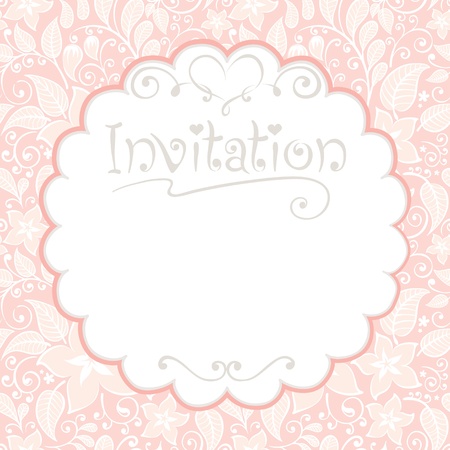 Floral card -- invitations のイラスト素材