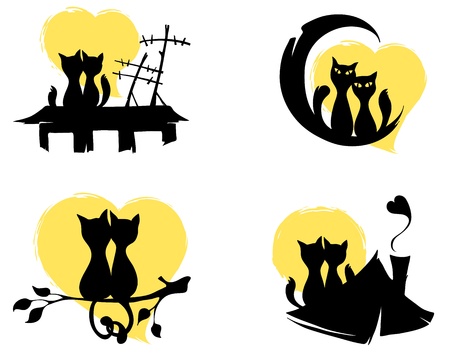 March cats のイラスト素材