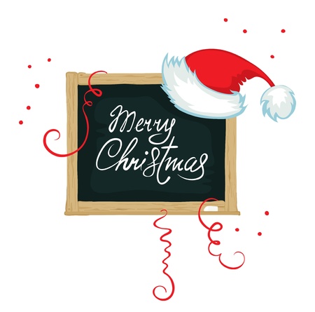 Board of congratulation with Christmas のイラスト素材