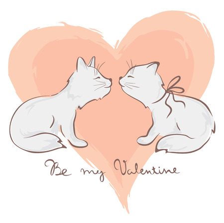 Lovers catsのイラスト素材