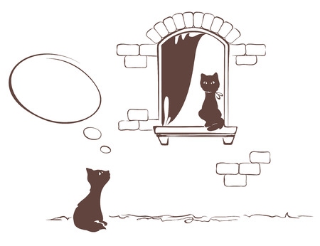 Cat's loveのイラスト素材