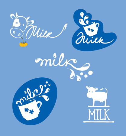illustrations -- dairy and milkのイラスト素材