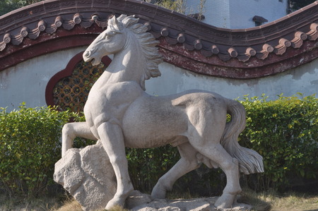 Countryside china Horseの写真素材