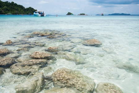 Beach Sea Rock Thailandの写真素材