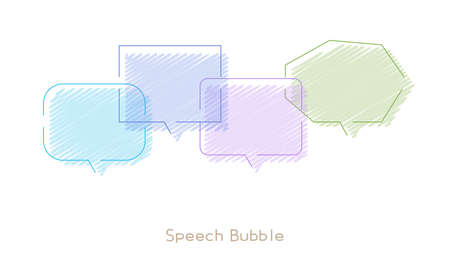 Speech bubble vector illustration design Set