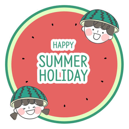 Banner Design for Summer Holidaysのイラスト素材