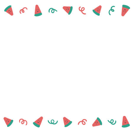 Watermelon frame design.のイラスト素材