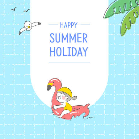 Banner Design for Summer Holidaysのイラスト素材