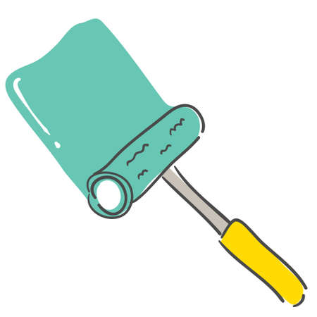 Illustration of paint tool rollerのイラスト素材
