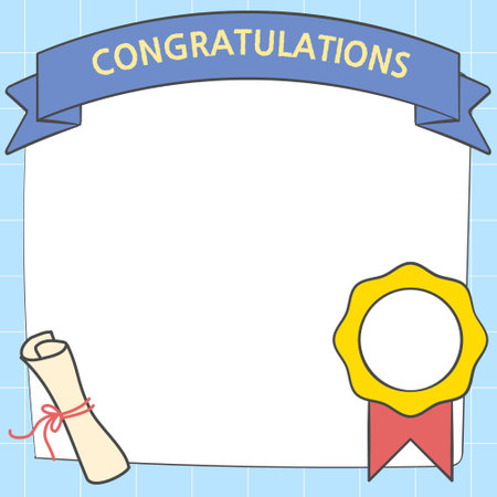 Frame design for Graduation celebration.のイラスト素材