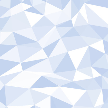 abstract vector polygonal background - blue and white triangle pattern