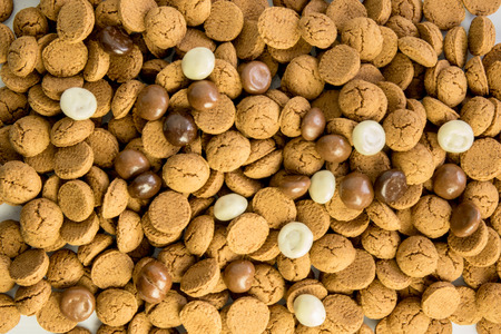 Big heap of dutch sweet kruidnotenの写真素材