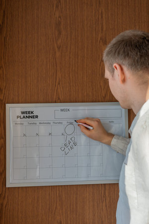 Home Office Productivity Under Deadline Pressure.の写真素材