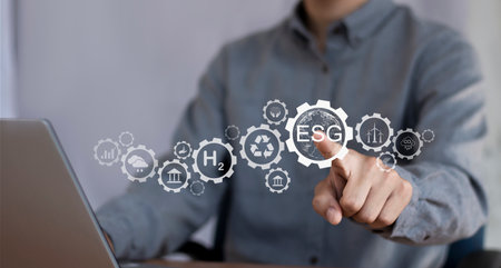 ESG Concept - Environment, Social and Governanceの写真素材