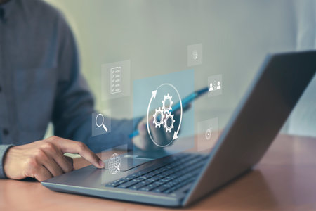 Incident Management of business concept, Businessman use technology Incident management digital...