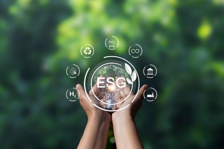 ESG icon for Environment Social and Governance