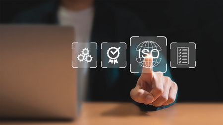 Quality Control, Assurance, Business Technology, ISO Standard Conceptの写真素材