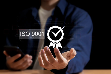 ISO 9001 Certification Quality Assuranceの写真素材