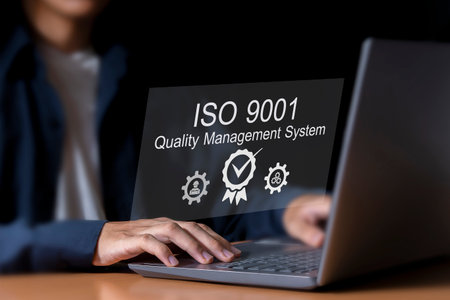 ISO 9001 Certification Quality Assuranceの写真素材