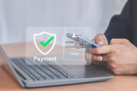 Secure Online Payment Process with Mobile Phone and Laptop