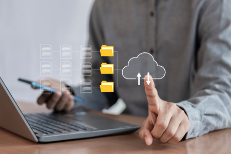 document management Organizing enterprise information Powerful online document filesの写真素材