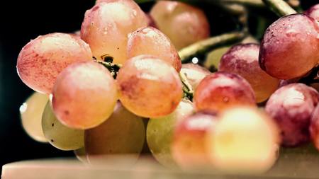 Mix color grape bunch, bleached colors