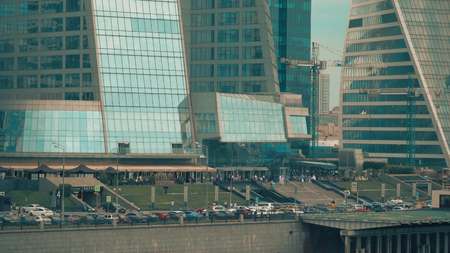 MOSCOW, RUSSIA - JULY 25, 2017. The Moscow International Business Centre MIBC skyscrapers