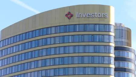 WARSAW, POLAND - SEPTEMBER 8, 2017. Investors company modern high-rise office buildingのeditorial素材