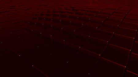 Abstract dark red polished plates background, 3D rendering
