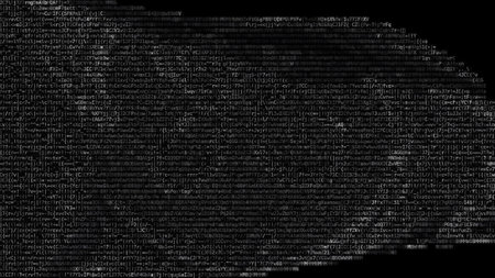 General electric logo on waving digital flag. Editorial 3d renderingのeditorial素材