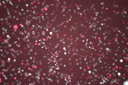 Calcium gluconate molecule. Conceptual molecular model. Chemical 3d renderingの写真素材