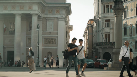 TRIESTE, ITALY - MAY 25, 2023. Trieste Commodity Exchange or Borsaのeditorial素材