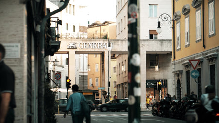 TRIESTE, ITALY - MAY 25, 2023. Assicurazioni Generali insurance company office in Triesteのeditorial素材