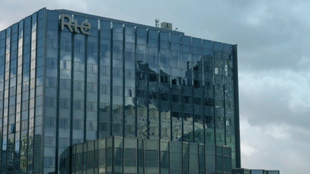 PARIS, FRANCE - APRIL 5, 2024. RTE headquarters office building in La Defenseのeditorial素材