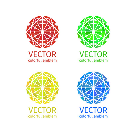 Business geometric emblem template set. Graphic Design Editable For Your Design.のイラスト素材