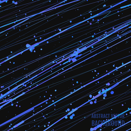 Dark abstract blue grunge background. Brush stroke hand painted. Paint ink splatter.のイラスト素材