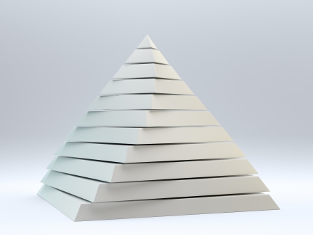 Pearly abstract 3d pyramid の写真素材