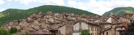 Abruzzo, Italy - June 12, 2012  The ancient village of Scannoの写真素材
