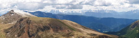 Meran, Italy  South Tyrol walking into the landscape of Alps Sarentineの写真素材