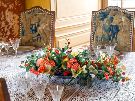 Sully-s-Loire, France - June 7, 2014 Chateau Sully-s-Loire  View of the Castle from different angles 2014  Chataeau Sully-s-Loire  The inner rooms of the castle can be visited freely by the public and be photographedのeditorial素材