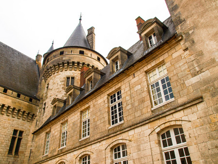Sully-s-Loire, France - June 7, 2014 Chateau Sully-s-Loire  View of the Castle from different angles のeditorial素材