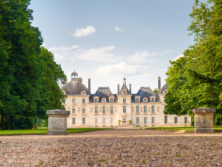 Cheverny, France - June 7, 2014   View of chateau de Chevernyのeditorial素材