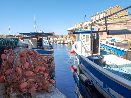 Corse - Corsica, France - september 2, 2014: Image of Cap Corse, the mediterranean coast. Port of Centuri.のeditorial素材