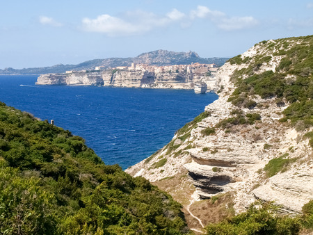 Corse - Corsica, France: Image of the country of Bonifacio.のeditorial素材