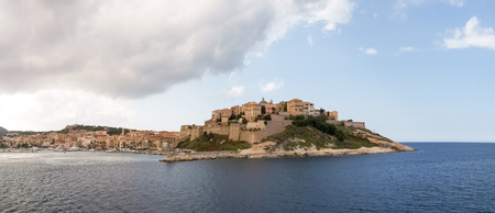 Corse - Corsica, France: Town of Calvi from the ferry