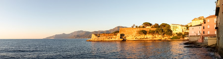St. Florent, France: Image of St. Florent at evening light.