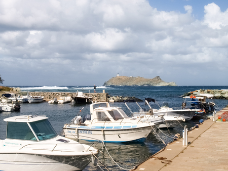 Cap Corse, France: coastal landscape and forest of Cap Corseのeditorial素材