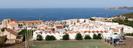 Corsica, France: Cemetery of Bonifacio on the promontoryの写真素材